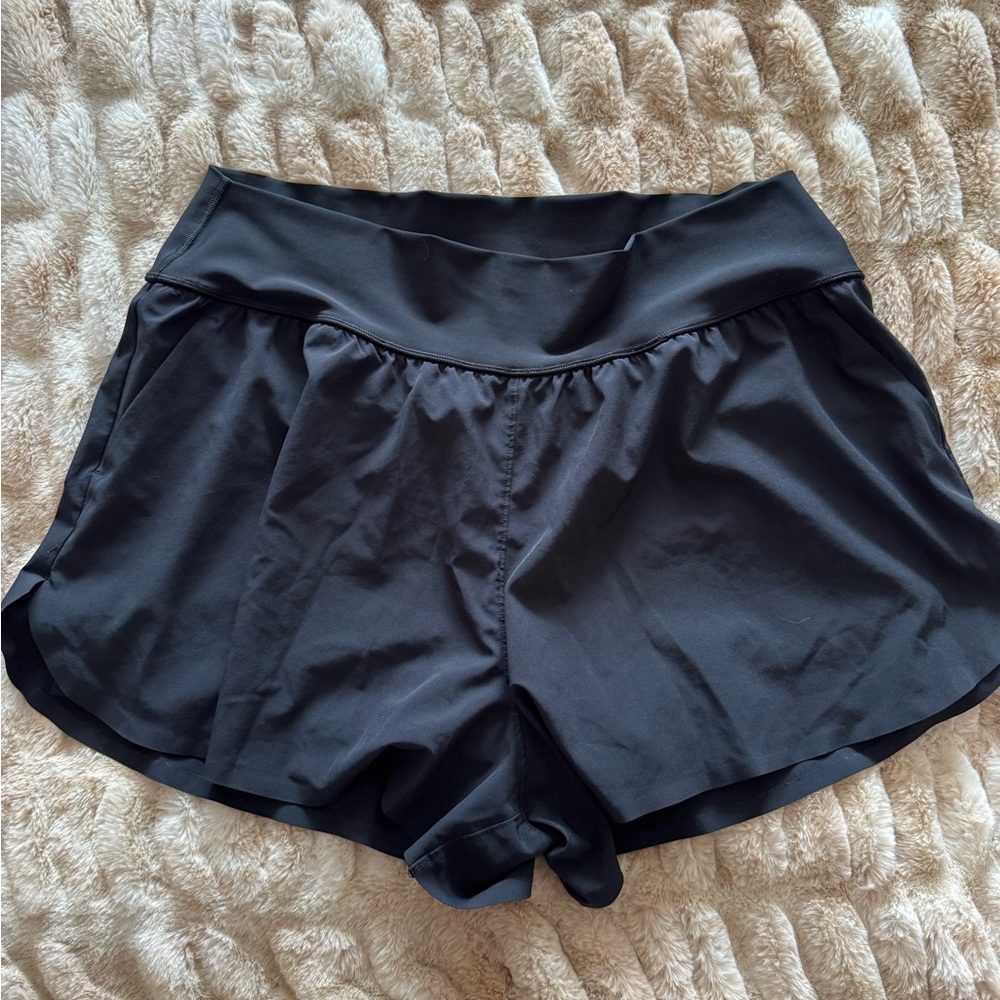 Sleek Black Women's Athletic Shorts